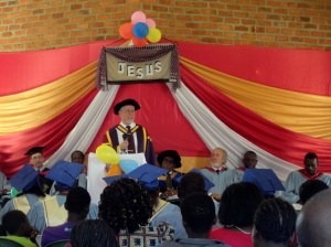 The chapel of NTCCA was full as Greg addressed graduates, their families, and friends